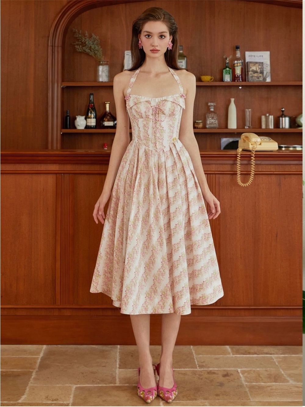 LaceMade Tuscany Rose Corset Dress Large US: 6 - Picture 2 of 16